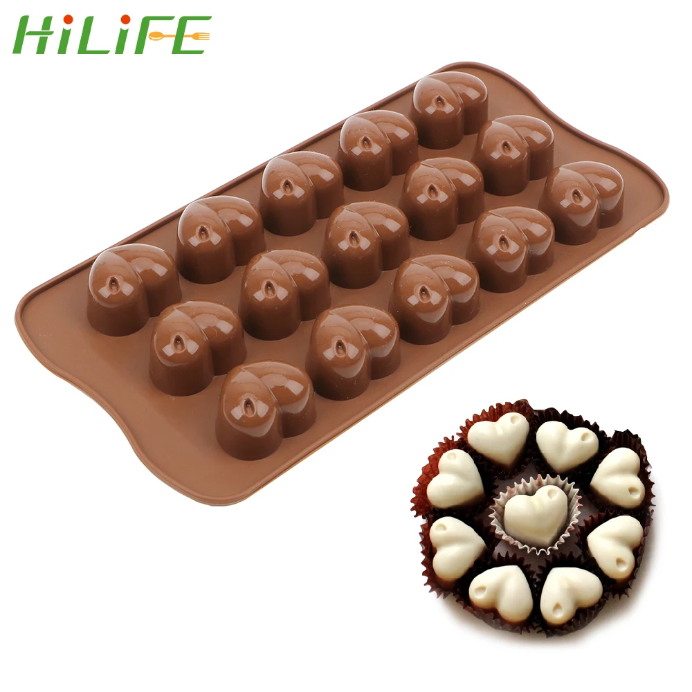 HILIFE кухонный инструмент для выпечки DIY 3D форма сердца силиконовая льда кубик