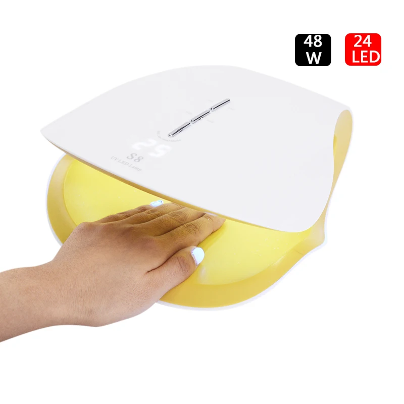 

Nail Dryer 48W UV Led Lamps 24pcs Curing All Gels Quick Nail Dryer Polish Machine Nails Art Tools Protable USB Cable EU/US Plug