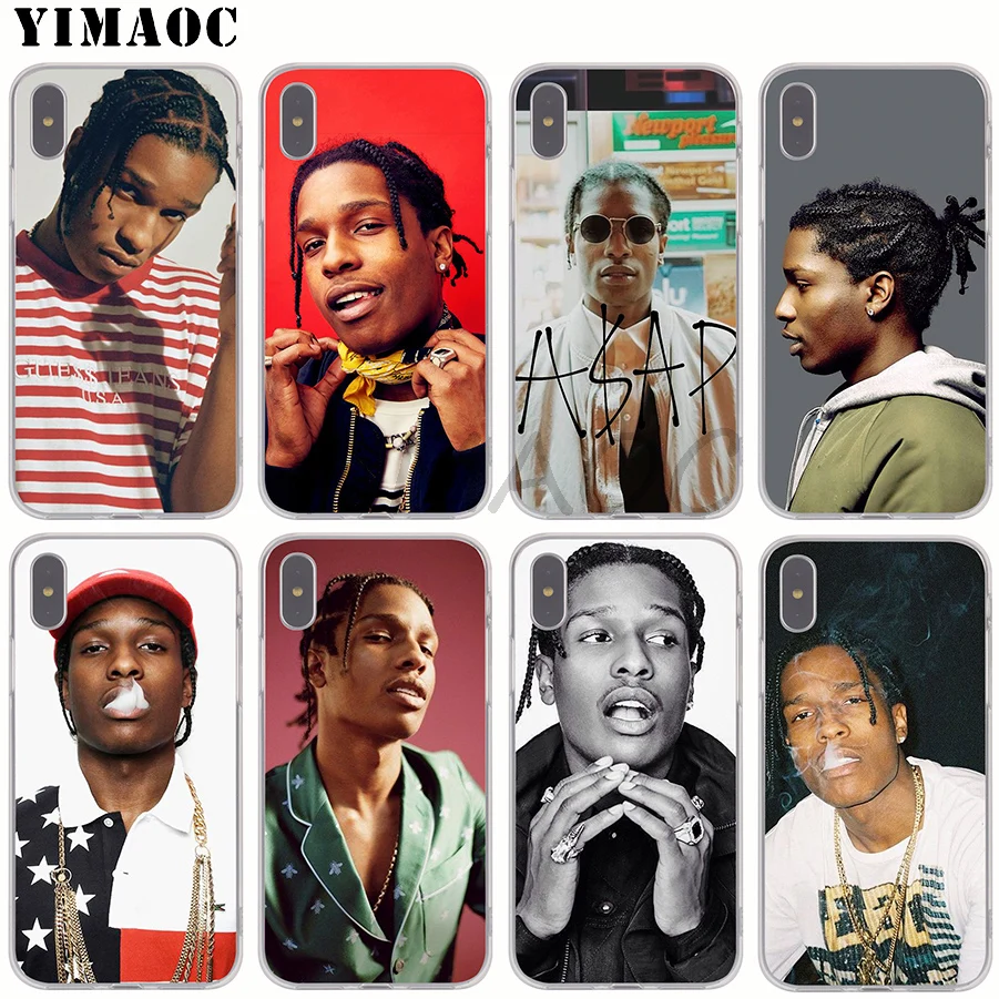 

YIMAOC Asap Rocky Soft Silicone Phone Case for Apple iPhone XS Max XR X 8 7 6S Plus 5S SE TPU Cover