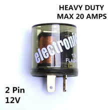 12V Relay chrome Electronic LED Turn Signal Flasher Relay motorcycle LED flasher relay Compatible Handles up