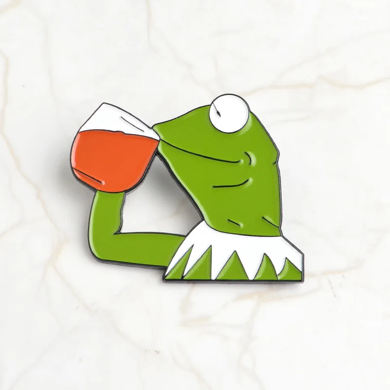 Xedz лягушка Pepe Pin неможет человек брошь грустная Лягушка Брошь обеспечивающим приятную носку; человек значки поп-культура шпильки лягушки ювелирных изделий - Окраска металла: style2