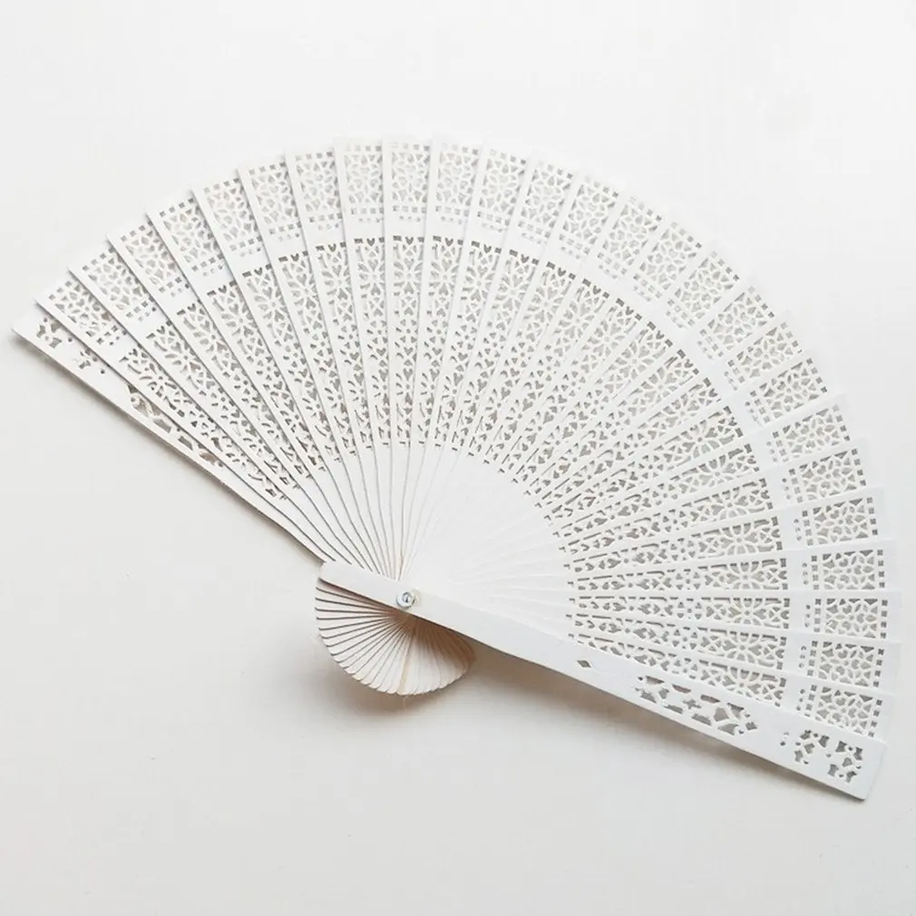 

Foldable Fan Hand Held Fan Summer Outdoor Travel Cooling Fans Fragrant wood