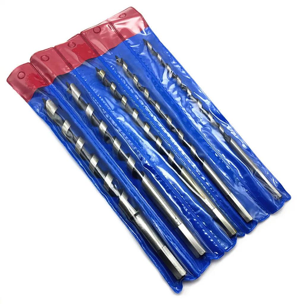 5pcs Carbon Steel Spiral Drilling Hole Cutter Hex Shank Woodworking Tool Cutter for Manicure Cutter Magnet Tool Tools Set