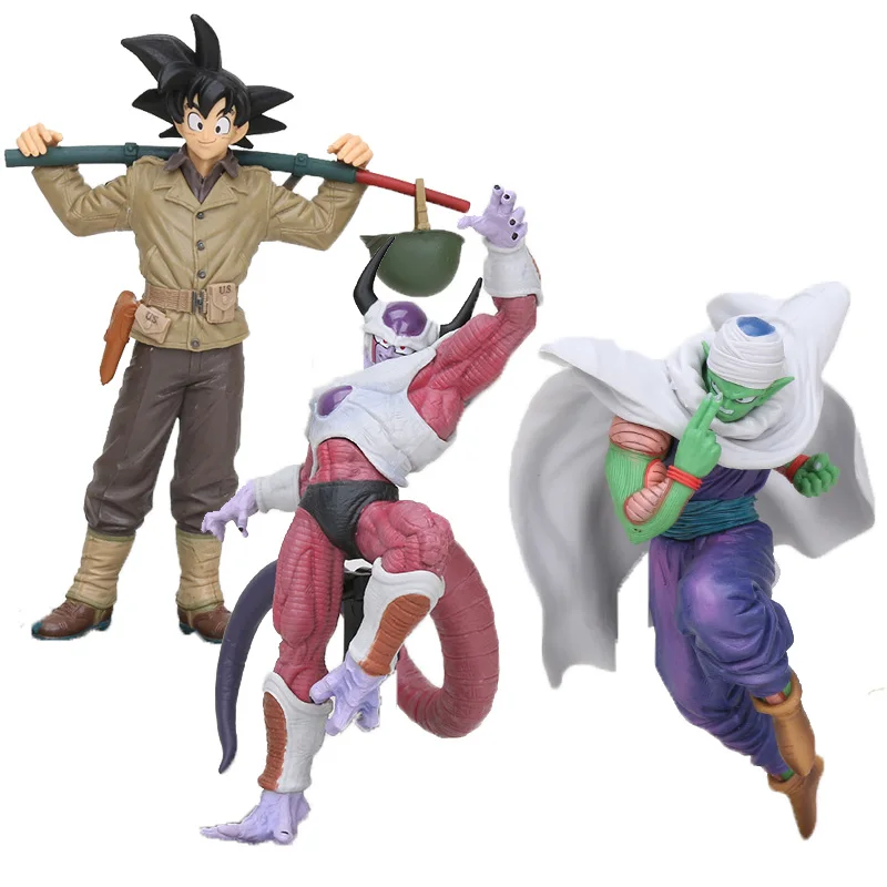 

18-22cm Dragon Ball Z Figure BWFC World Figure Colosseum Goku Frieza Freeza Battle Piccolo PVC Figurines DBZ Figural Brinquedos