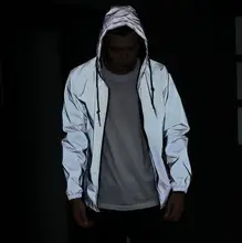 Freies verschiffen Frühling herbst männer 3 mt reflektierende jacke windjacke mit kapuze mantel sportwear jacke männer