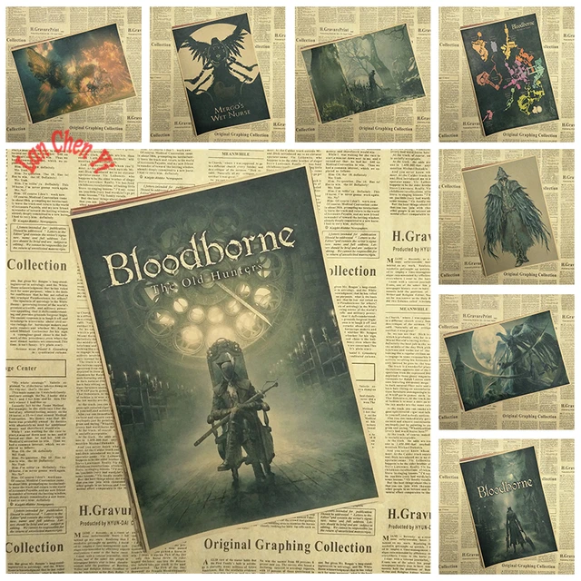 Best Quality Bloodborne Classic game Kraft Paper Poster Bar Cafe Living Room Dining room Wall Decorative Paintings Best Quality Bloodborne Classic game Kraft Paper Poster Bar Cafe Living Room Dining room Wall Decorative Paintings