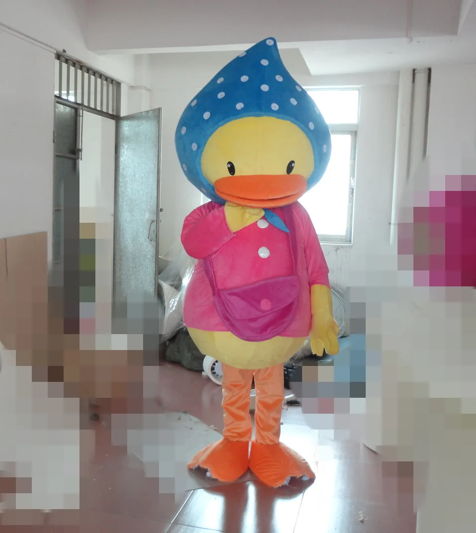 

Latest high quality pink duck mascot costume animal costume school mascot fancy dress costumes Party special clothing