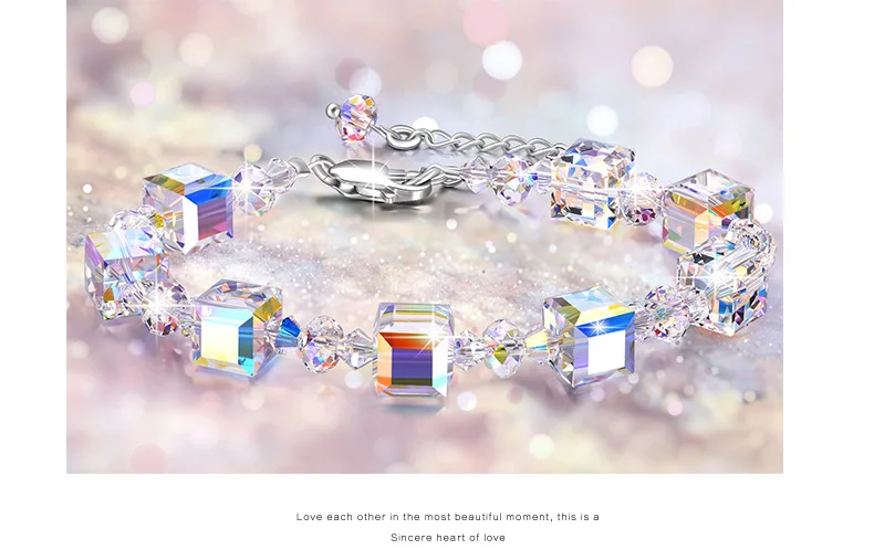 Shi element crystal 925 sterling silver bracelet hand string of cross-border deserve to act the role of new products