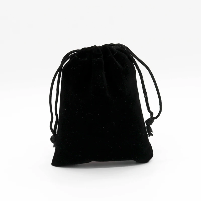 20pcs/lot Big Black Velvet Bag Drawstring Pouch Christmas Wedding Decoration Candy Gift Bags Favor Toys Jewelry Packaging Bags 20pcs jewelry packaging wedding favor bags small pink cotton canvas bags mini drawstring bag necklace earring jewelry gift pouch