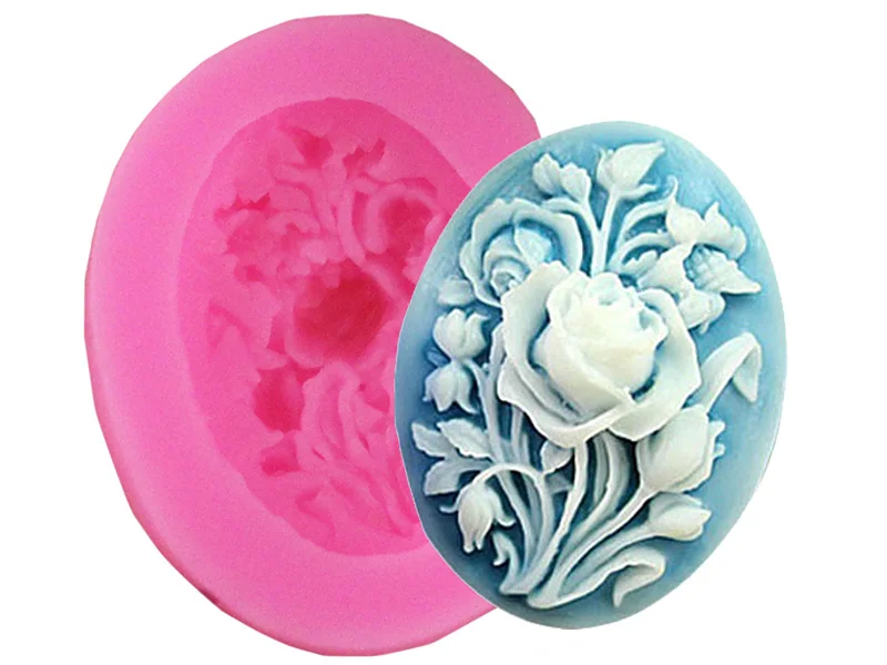 3D силиконовая форма в виде цветка розы ручной работы мыло плесень инструменты для украшения тортов из мастики Sugarcraft кухонный инструмент для выпечки Формы для кексов