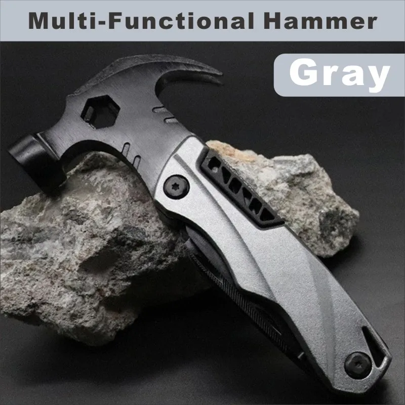 chisel plane Multi Outdoor Camping Tools Adjustable Wrench/Car Multi-function Lifesaving Hammer Mini Pockets Multifunctional Tool trimming plane Hand Tools