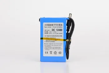 

MasterFire 3set/lot DC 12480 12V 4800MAH Super Large Capacity Rechargeable Battery Lithium-ion Batteries Pack For CCTV Camera
