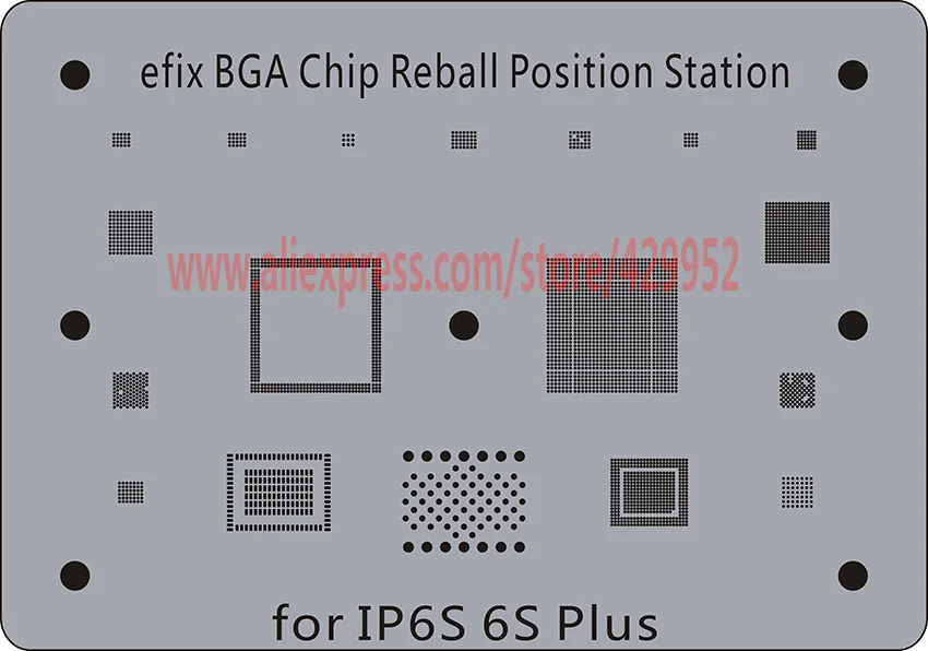 Efix BGA Chip Reball трафарет A8 A9 A10 паяльная станция Утюг сварочный флюс Fix iPhone 6 6s 7 Plus NAND IC Инструменты комплект материнская плата