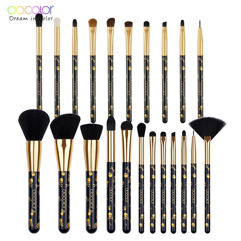 

Docolor Pro Makeup Brushes Set 12pcs Make Up Brush Set +10pcs Eye Brush Set Powder Contour Eyeshadow Eye Shadow Blending Brushes