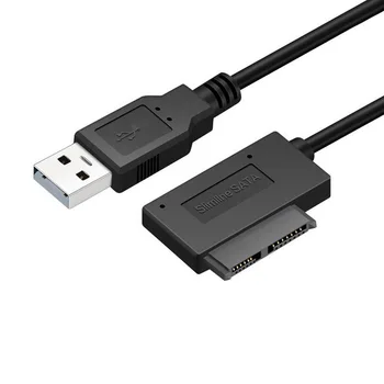

by dhl or fedex 500pcs USB 2.0 to Mini Sata II 7+6 13Pin Adapter Converter Cable for Laptop CD/DVD ROM Slimline Drive