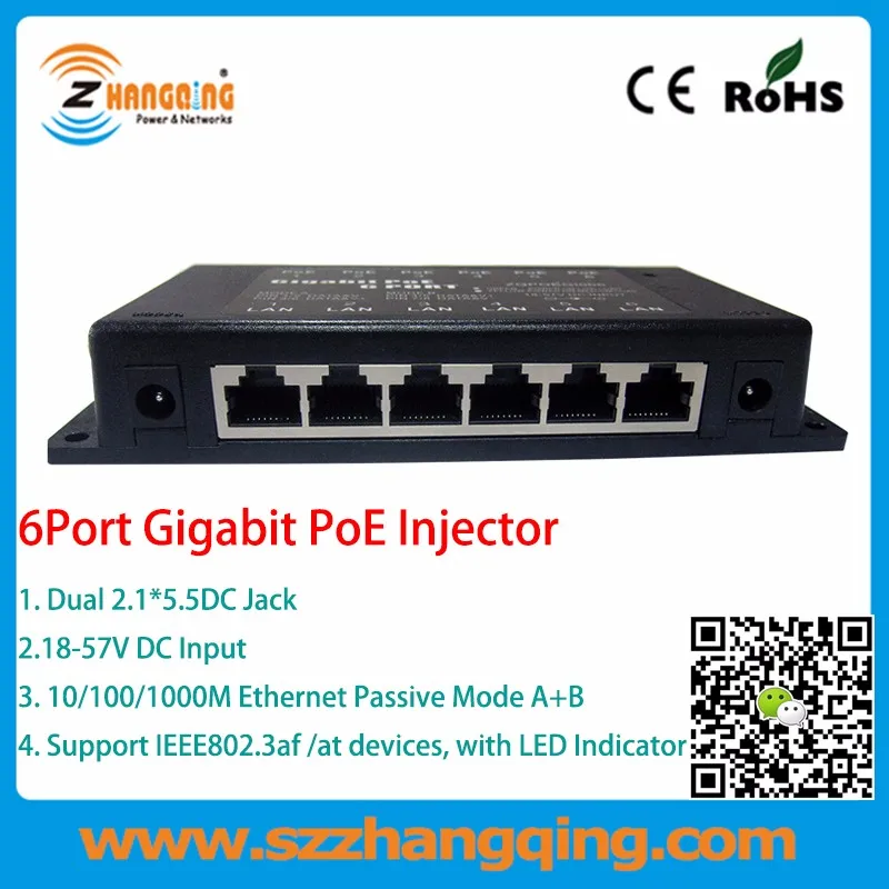 6 port gigabit poe injector 003