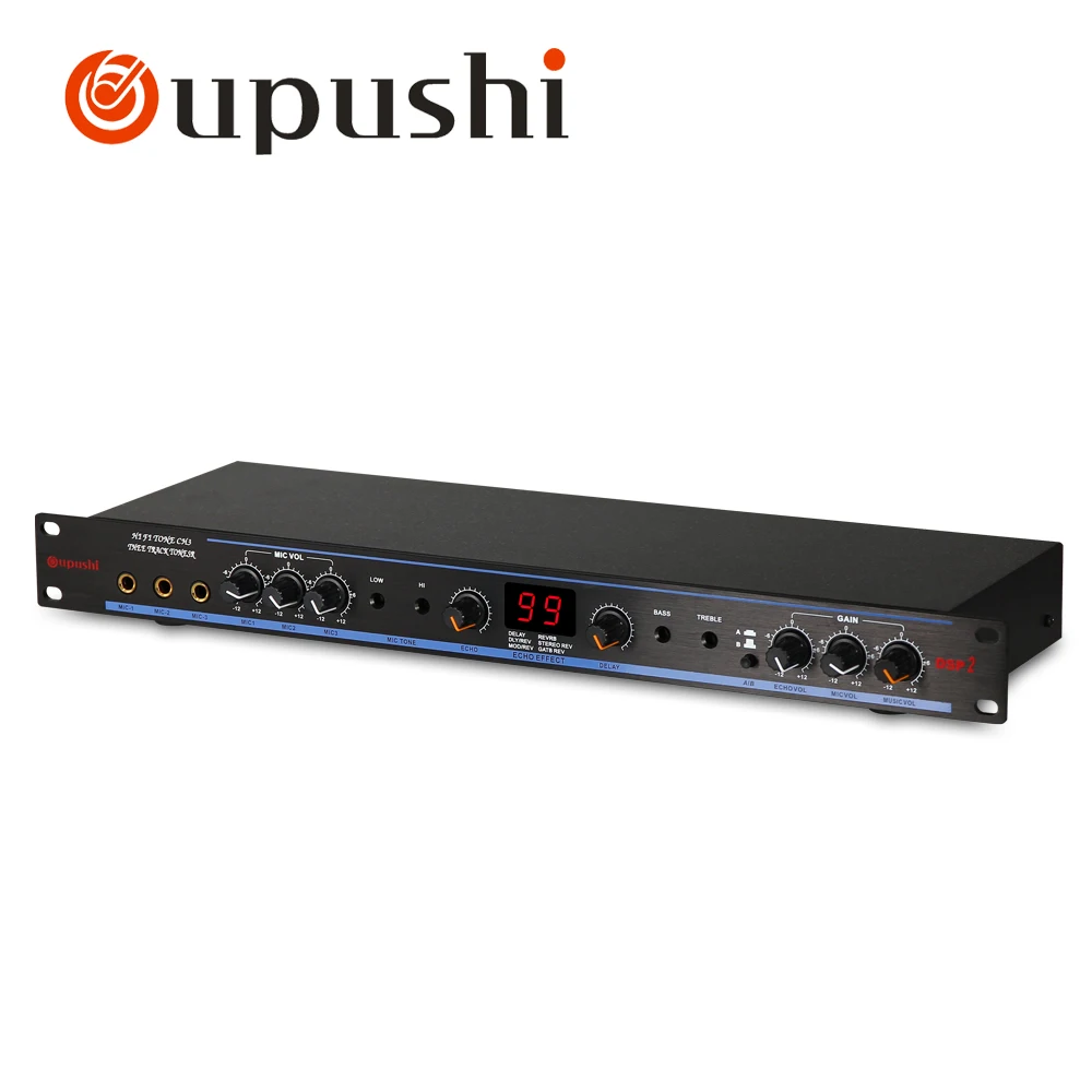 

OUPUSHI DSP2 Powavesound Digital audio Crossover DSP Karaoke Effect Processor