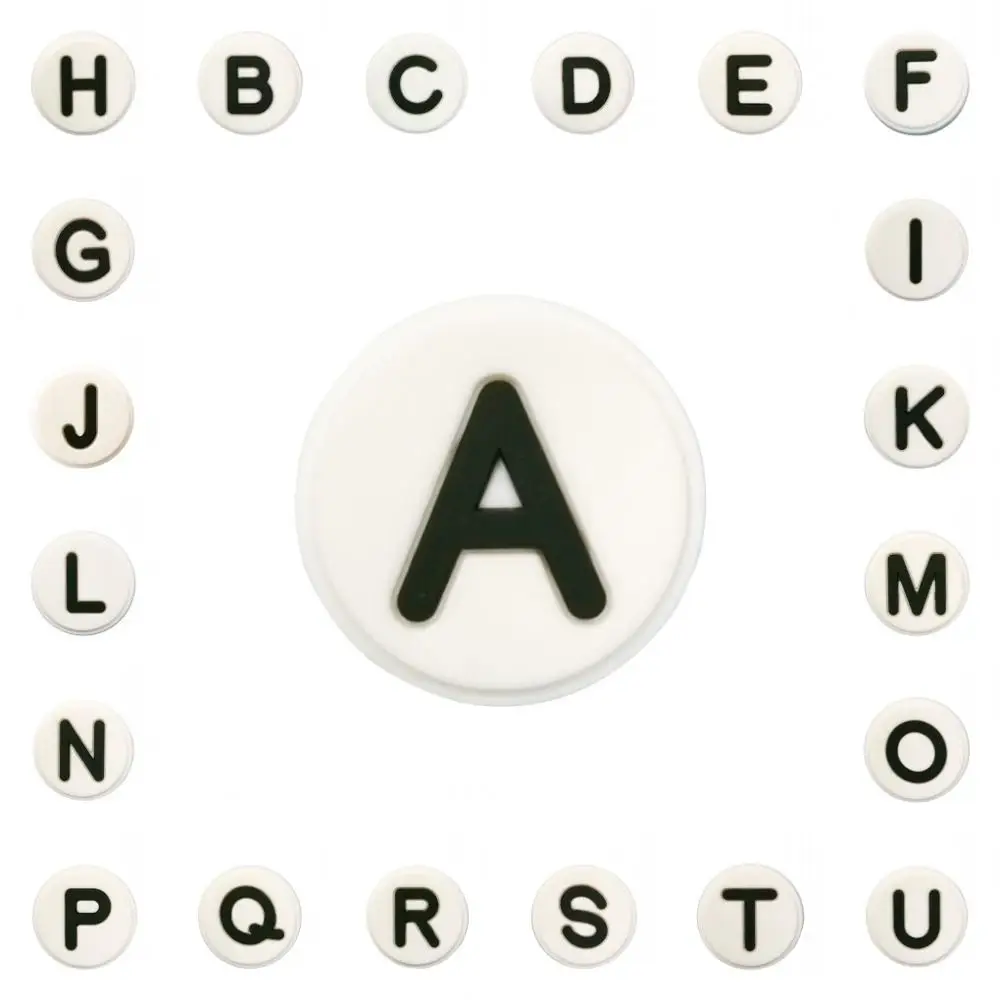 croc jibbitz letters