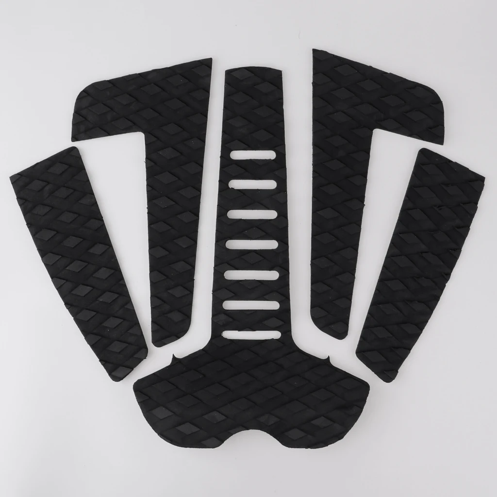 5 Pieces Surfboard Traction Tail Pad Deck Tape Paddleboard Longboard Surf DIY Accessories