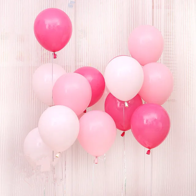 Pink White Red Balloons Latex 10pcs 10 Inch Wedding Decorations Pink White Red Balloons Latex 10pcs 10 Inch Wedding Decorations Balons Hy Birthday Party Air Helium Inflatable