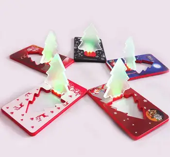 

Christmas tree LED card lights Ultra-thin LED Pocket Light Night Lamp