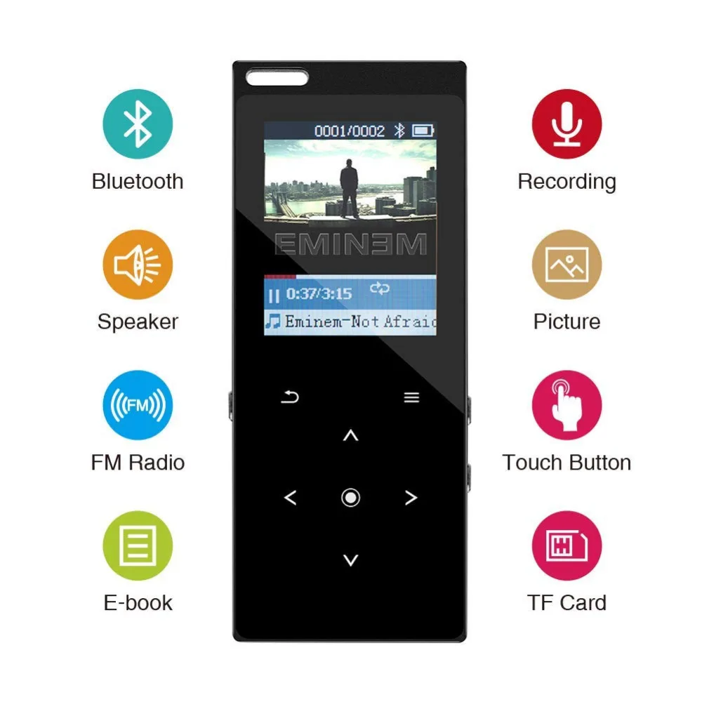 Jual BENJIE brand new Bluetooth 4.0 MP3 player with speaker Metal body