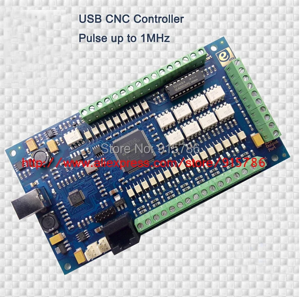 3 оси USB CNC Гладкий Степпер контроллер движения карты MACH3 1 МГц 24 В | Электронные