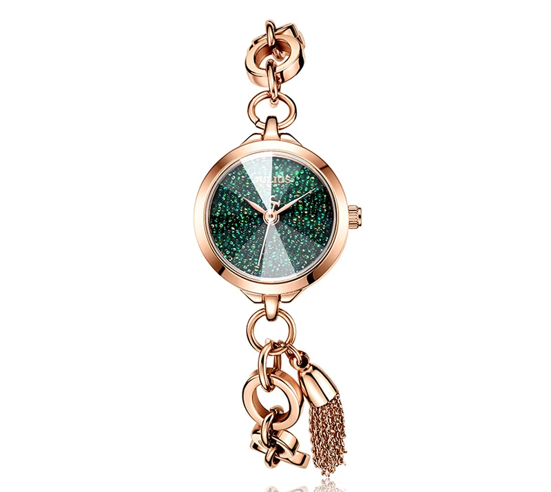 Юлий мечта звездное небо браслет кварцевые часы женщина Нержавеющая сталь платье часы Изысканный Творческий Подарочные часы Reloj