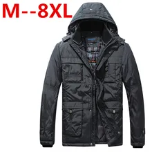8XL 6XL 5XL 4XL зима Мужчины Жакет Бренд мужской теплая Куртка пальто Осень Хлопок Куртка И Пиджаки пальто Бесплатная доставка мужчины зимняя куртка