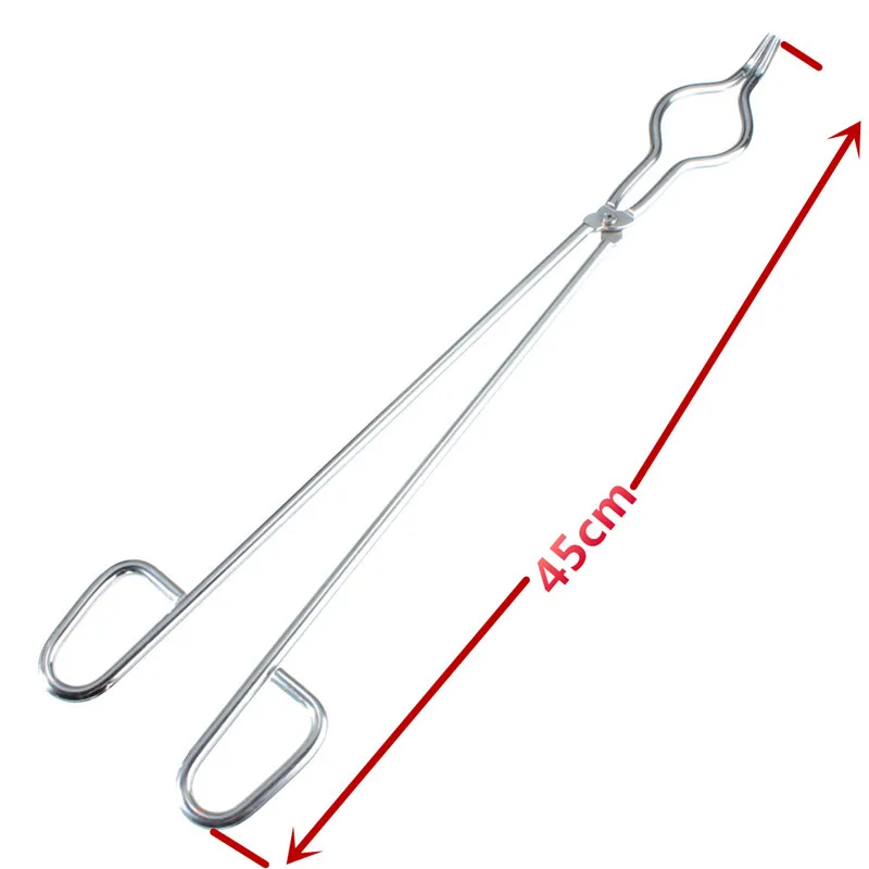 Prato de Fusão Ferramenta de Metal para Instrumentos Nova Marca Cadinho Pinças Titular Alicate Inoxidável Laboratório Químicos Fornecimento 45cm 4 Nova marca 45cm cadinho pinças titular prato
