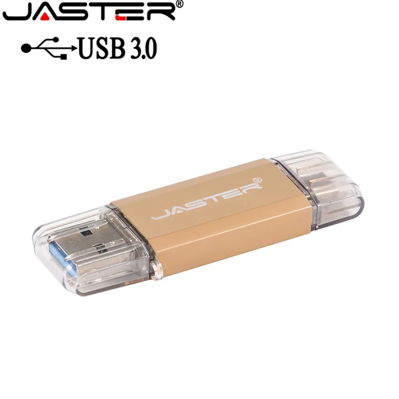 JASTER OTG 2 в 1 USB флеш-накопители USB3.0& type-C& Micro USB 256 ГБ 128 Гб 64 Гб 32 Гб 16 Гб флешки двойной флеш-накопитель Cle USB