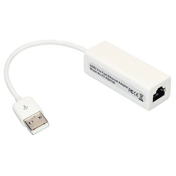 

Portable USB 2.0 To RJ45 Network Card LAN Adapter 100Mbps For Tablet PC Notebook