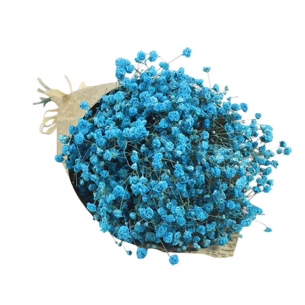 Высокое качество натуральные свежие вечные цветы сушеная соцветия гортензии для DIY настоящая вечная жизнь цветы материал цветок - Цвет: Blue