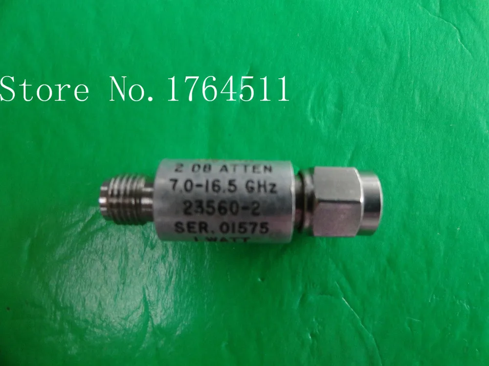 

[BELLA] NARDA 23560-2 7-16.5GHz 2dB 2W SMA coaxial fixed attenuator