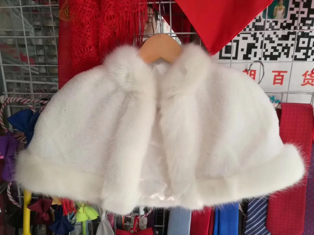 CloverBridal высокое качество цвета слоновой кости теплая зимняя детская куртка