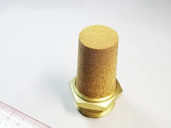 

Pneumatic solenoid valve copper muffler PST-04,Thread 1/2" copper muffler exhaust vent 10pcs/lot