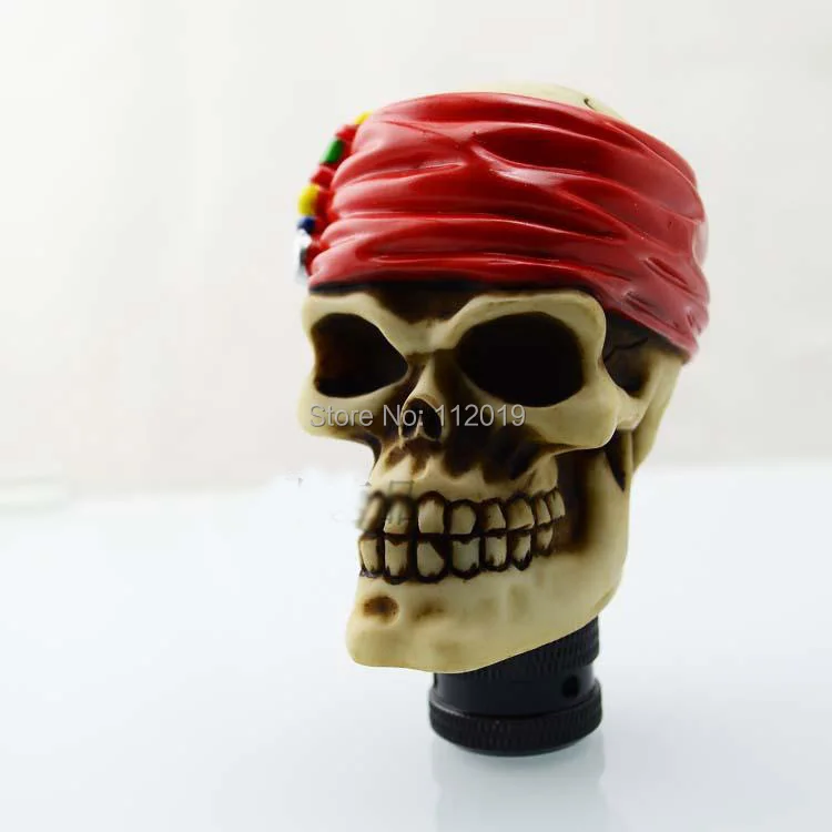 Универсальный трендовый Призрак череп пиратский головной убор ручка переключения передача ручка головка переключения передач