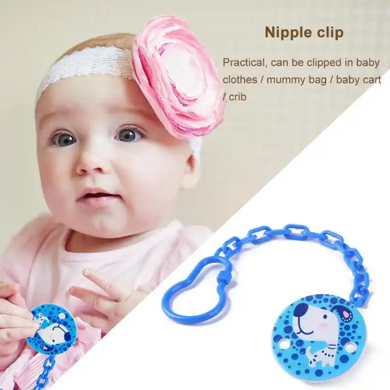 Cartoon Baby Dummy Pacifier Soother Nipple String Chain Clip Dummy Holder CS