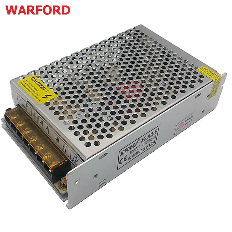 100% достаточно ватт весь DC5V 12A 60 W Выключатель питания для ws2801/ws2812b/2812b/lpd8806/apa102