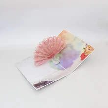 2 вида Цвет принт 3D Лазерная вырезка своими руками Цвет ful бумажный Павлин приглашение поздравительные открытки Почтовая открытка на день рождения Свадебная вечеринка подарок