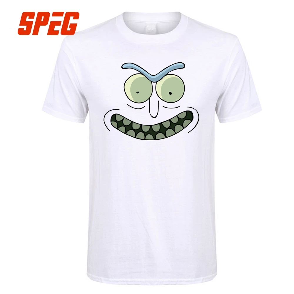 Tee Shirts Men's Rick and Morty Pickle Rick Youth O-Neck Short Sleeved T Shirt Clothing Crazy Man Men T-Shirt Designs Tops