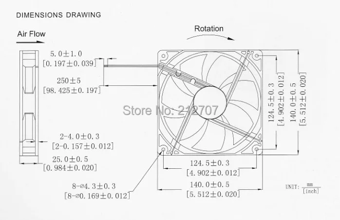 2 шт. gdstime 140 мм DC 12 В 2Pin 140x140x25 мм 14025 шарикоподшипник Бесщеточный вентилятор охлаждения Cooler