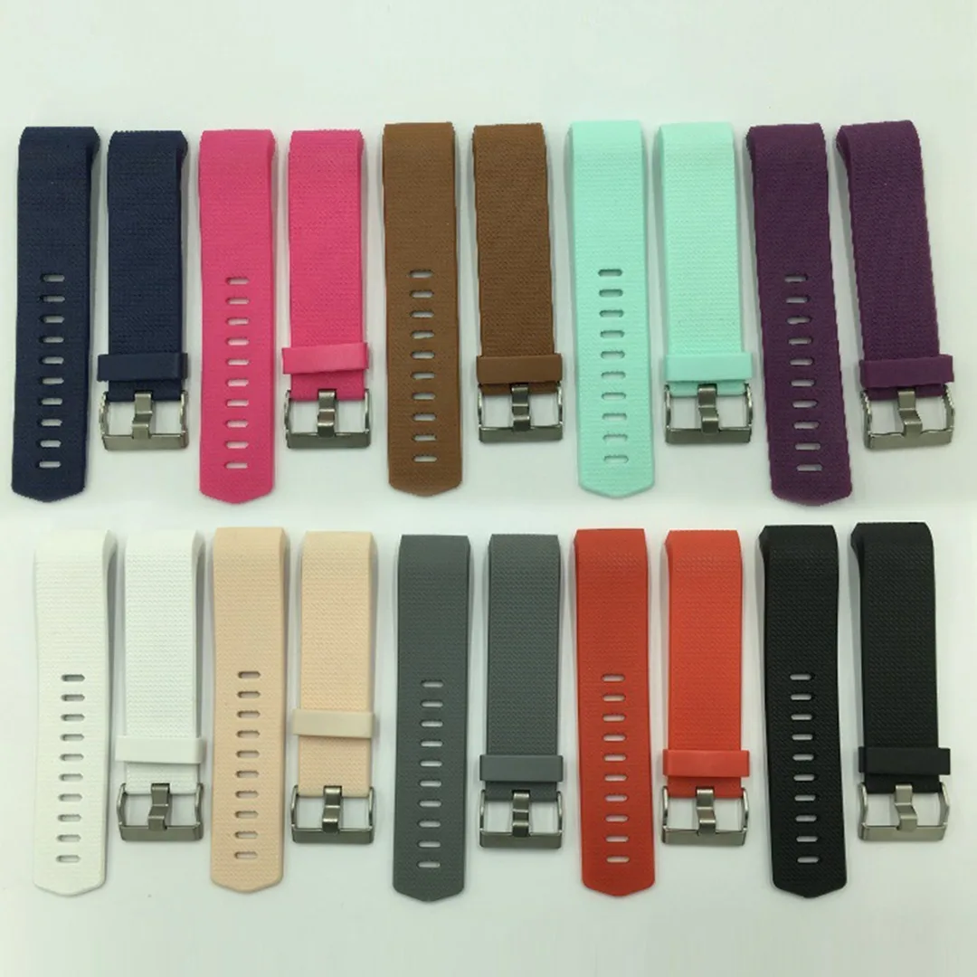 Silicone Strap for Fitbit Charge 2 Band Fitness Smart Bracelet Watches Replacement Sport Strap Shellhard Wrist Bands