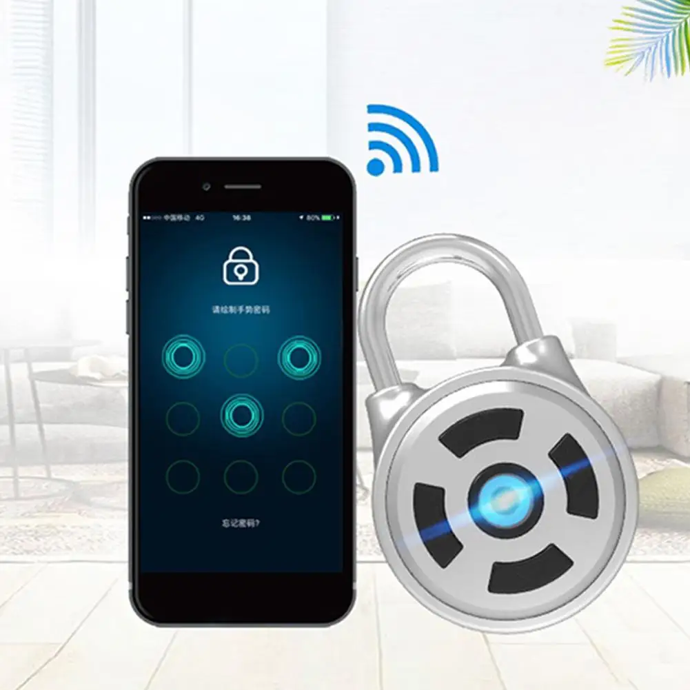 

LED Indicator Bluetooth Phone APP Control Smart Padlock Security Luggage Lock Set