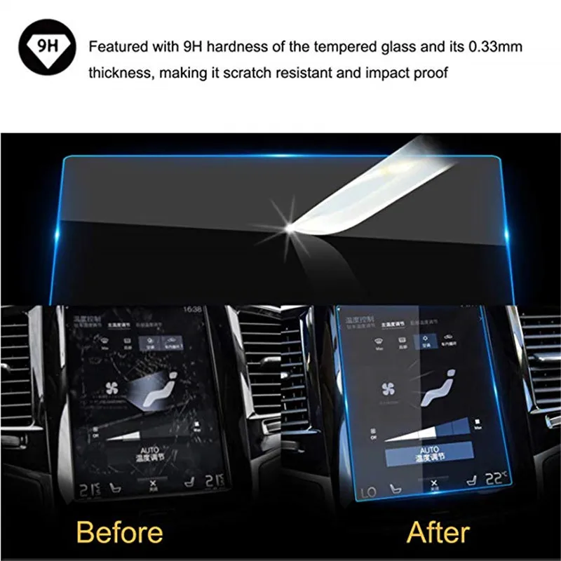 Защитная пленка для экрана Volvo XC90 S90 2017 2019 Автомобильная gps навигация палочка из