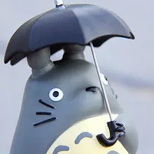 Action Figures Toy Cartoon Characters Cute Studio Ghibli My Neighbor 10cm Totoro with Umbrella Resin 4″ Figure Statue