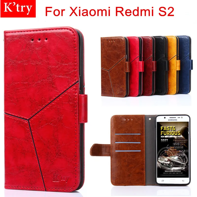 For Xiaomi Redmi S2 Case Cover 5.99inch Business Flip Leather Phone bags Wallet Stand |