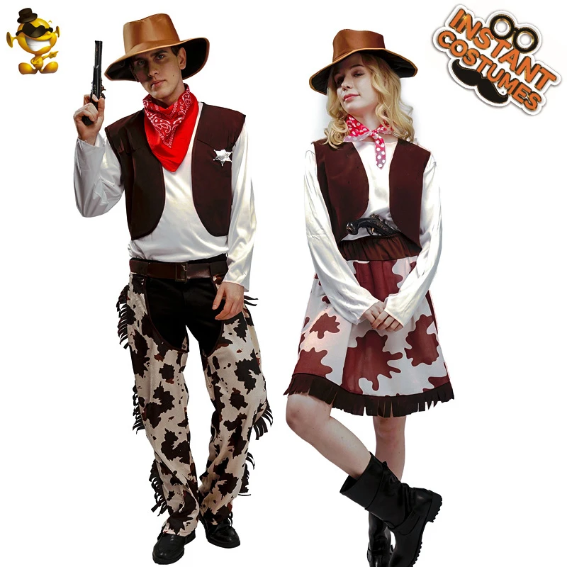 女性男性カウボーイ衣装大人ハロウィンアーティ恋人西洋カウボーイ服スーツ衣装 Aliexpress