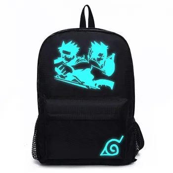 

Anime One Piece Naruto Luminous Canvas Backpack Rucksack Bagpack High Quality Laptop Notebook Mochila Escolar for Boys Girls