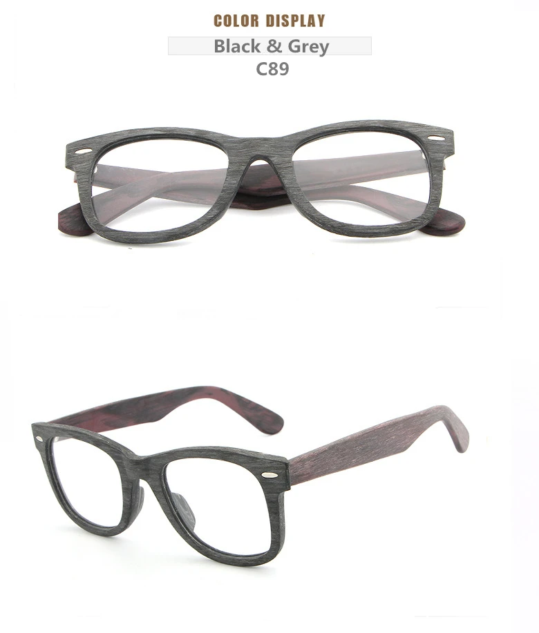 AZB дерево квадратная рамка для очков ретро очки с прозрачными стеклами деревянный рецептурная оптика очки рамки, аксессуары